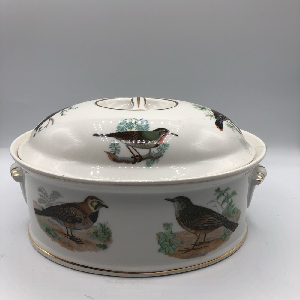 Louis Lourioux Le Faune Covered Terrine Baker France Fireproof Porcelain EXC